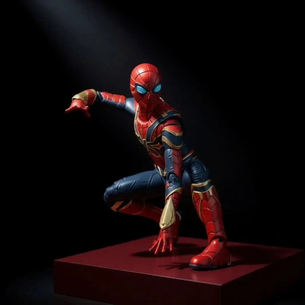 Action figure in a premium spotlight scene
